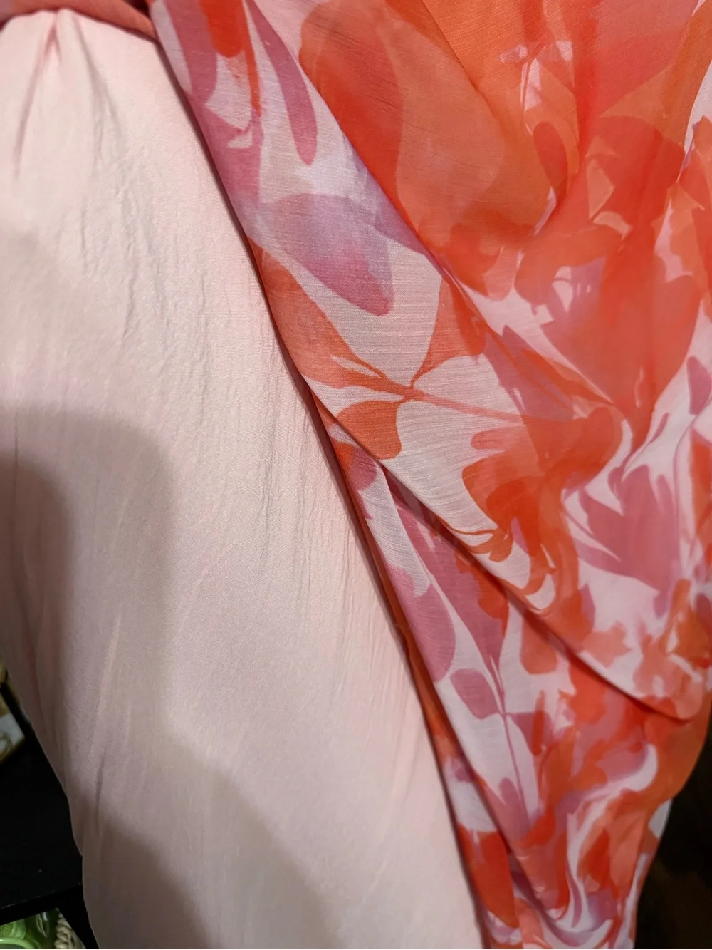 HELLO MOLLY Women’s Pink-Orange Floral Dress